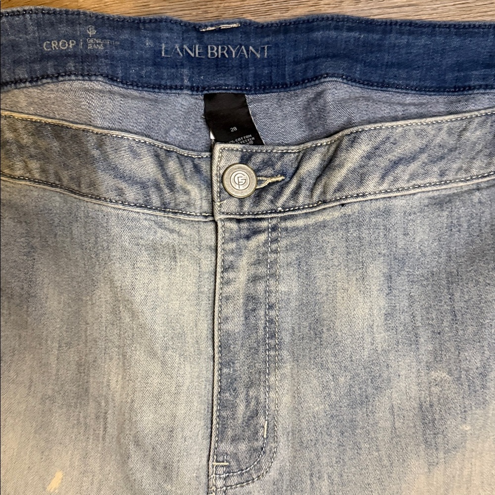 BRAND NEW LANE BRYANT Crop jeans with CUFFS - Picture 11 of 15